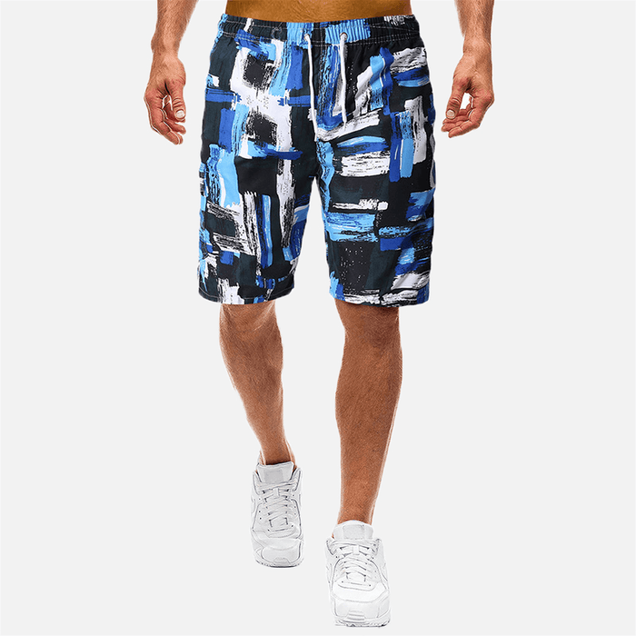 Mens Summer Beach Vacation Loose Printed Board Shorts