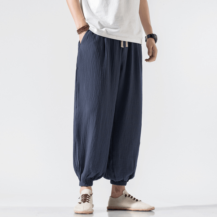 Thin Pants plus Size Casual Pants Harem Pants Wide Leg Pants Men