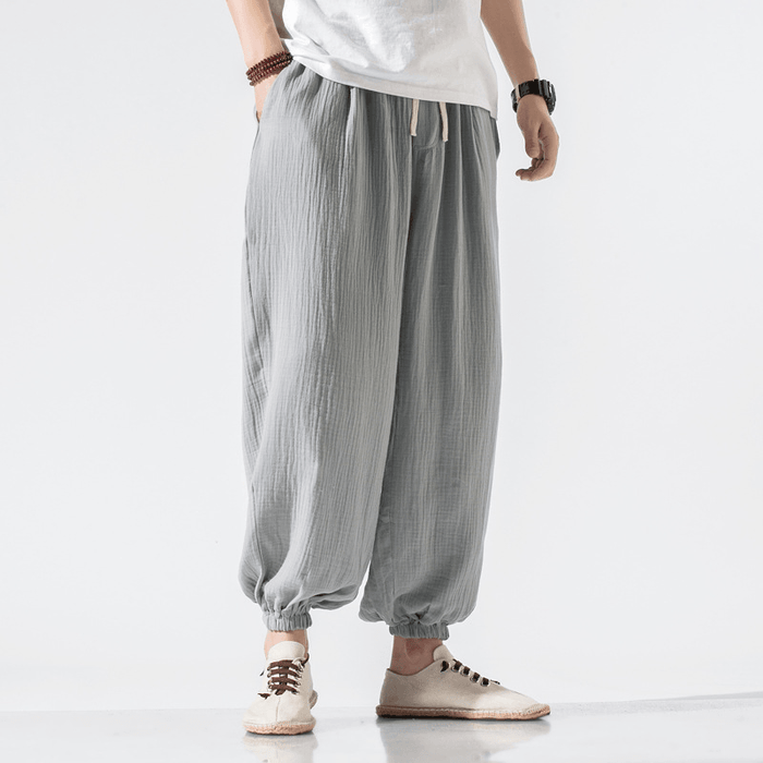 Thin Pants plus Size Casual Pants Harem Pants Wide Leg Pants Men