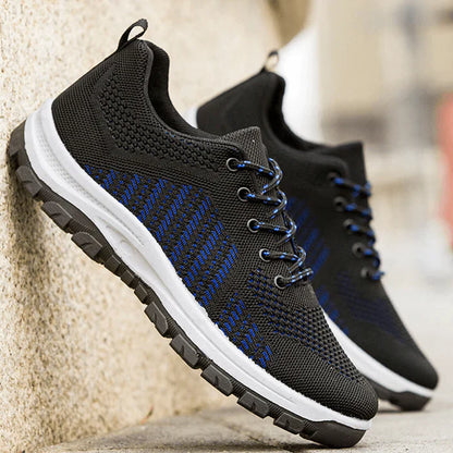 Men Breathable Fly Weave Soft Bottom Non Slip Comfy Sports Casual Running Shoes